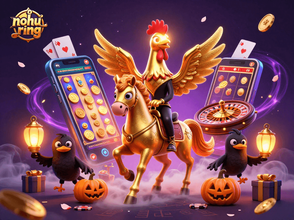 Win big with nohu-ring in a vibrant casino scene filled with slot games and jackpots.