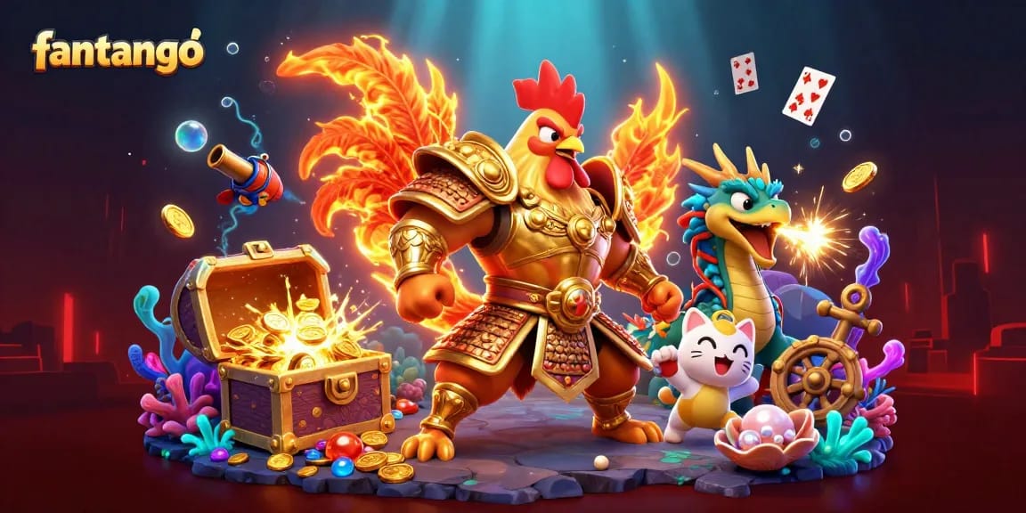 Experience the thrill of fantango as the heroic rooster warrior leads an epic casino adventure.