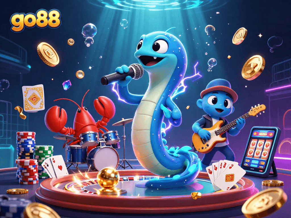 go88 mang đến trải nghiệm cá cược sôi động với các nhân vật hoạt hình dưới nước đầy màu sắc