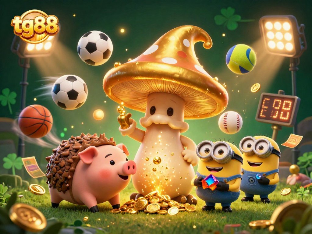 Experience exhilarating gaming at tg88 as golden mushroom wizard and friends magically transform the casino landscape.