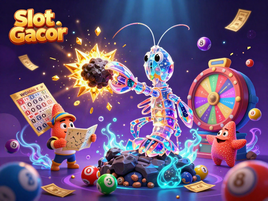 Engage with Slot Gacor's vibrant gaming world featuring samurai mantis shrimp and treasure-filled asteroids.