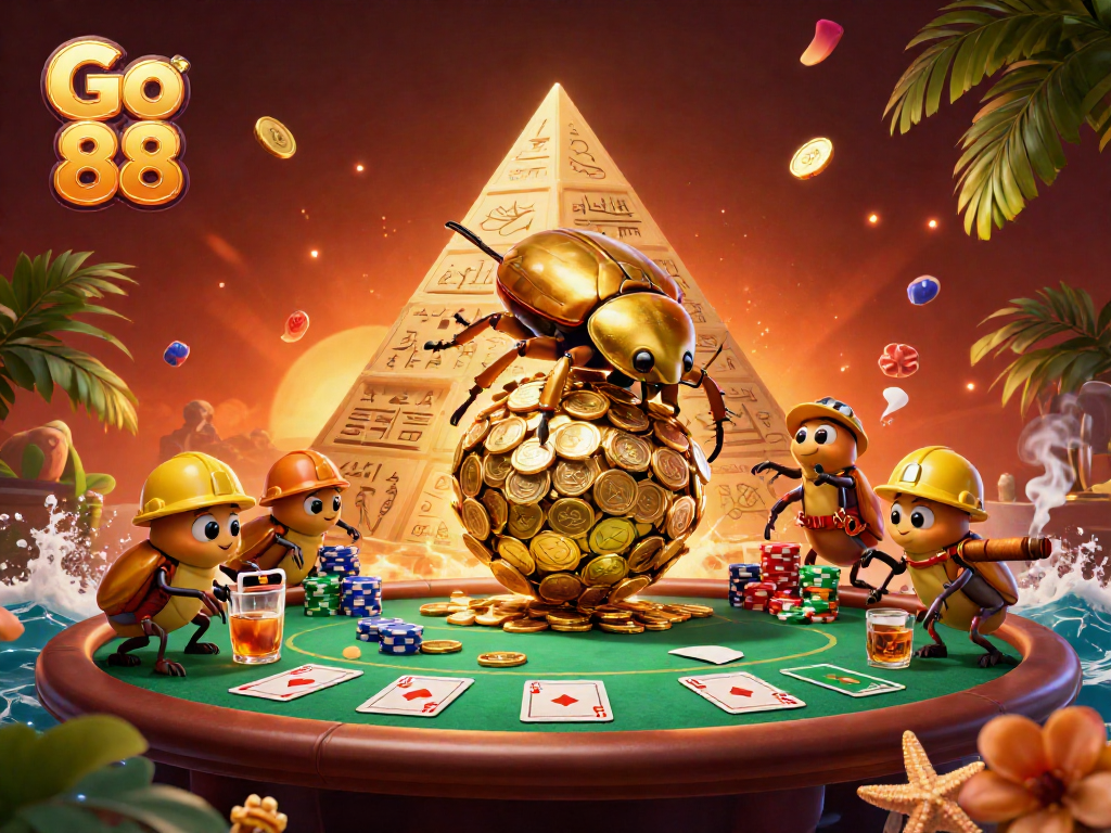 Transform your gaming experience with Go 88, featuring vibrant casino elements in a rich visual fiesta.