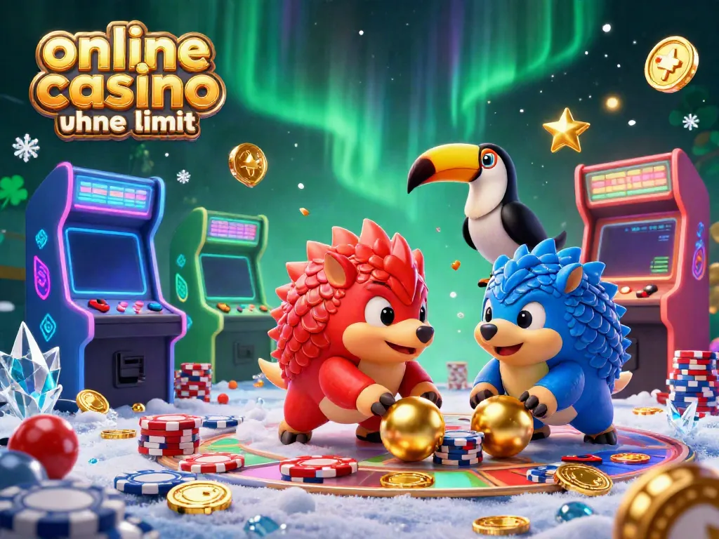 Engaging visual of a thrilling online casino ohne limit scene featuring rival pangolins and arcade elements.