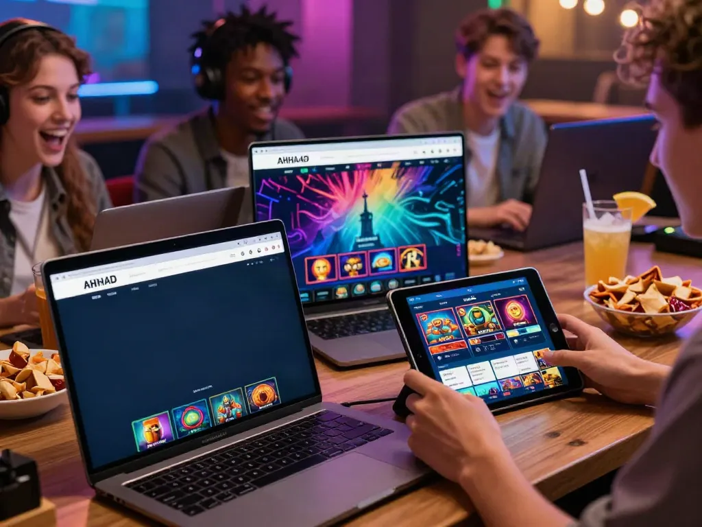 Players experiencing exciting games on AHHA4D platform, showcasing dynamic gaming atmosphere.