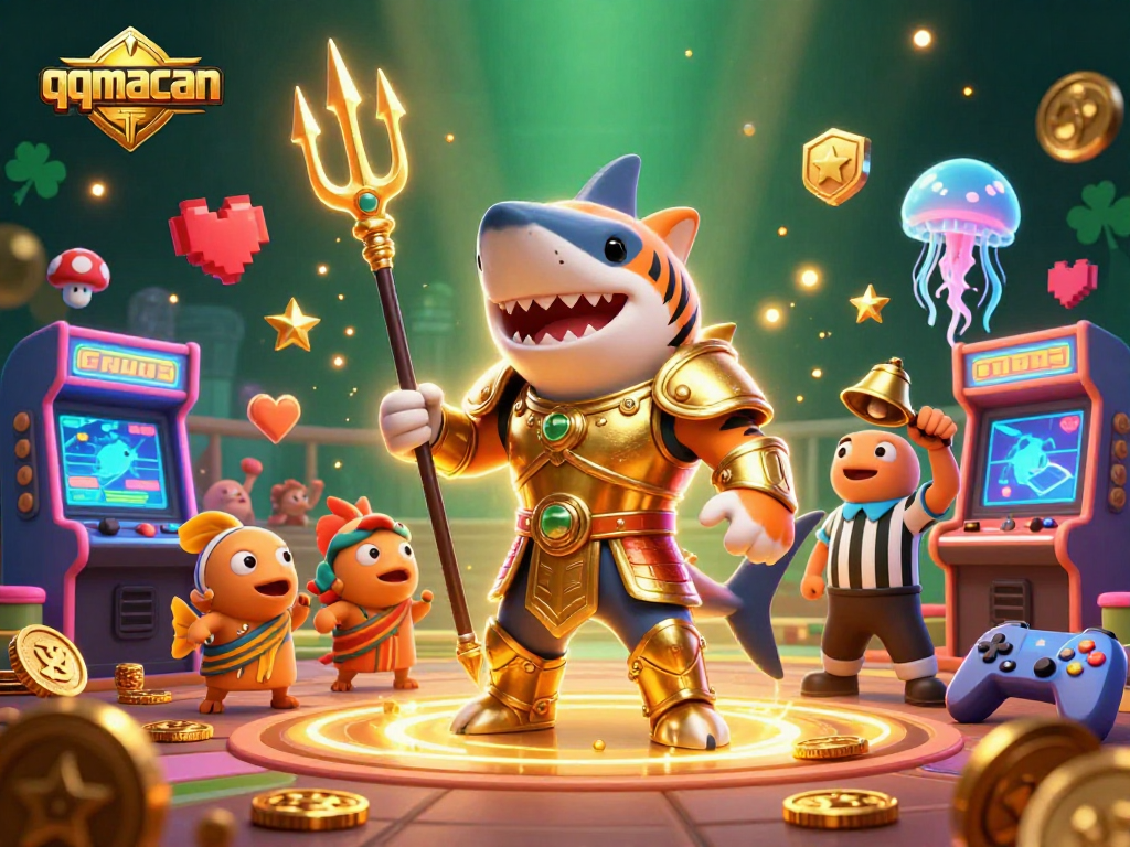 Engage with thrilling gaming action in the vibrant underwater colosseum of qqmacan.