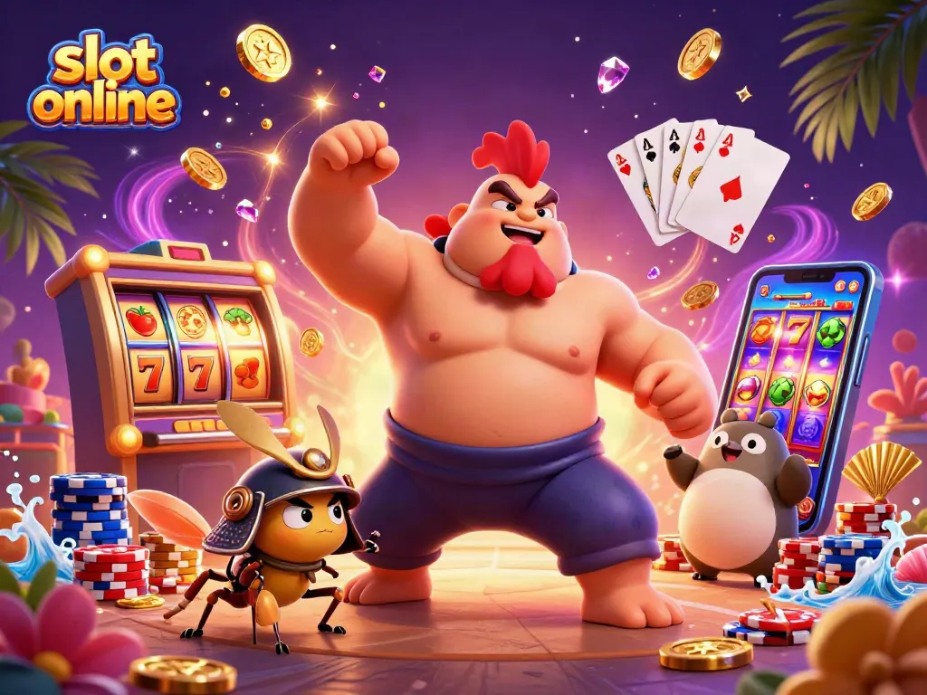 Spin and win with slot online while enjoying a vibrant scene of casino excitement.