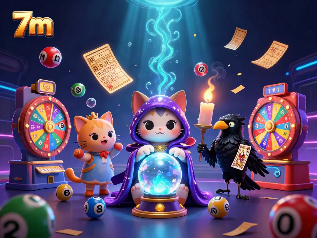 Experience the thrill of 7m gaming with vibrant characters and dynamic elements in a captivating casino scene.