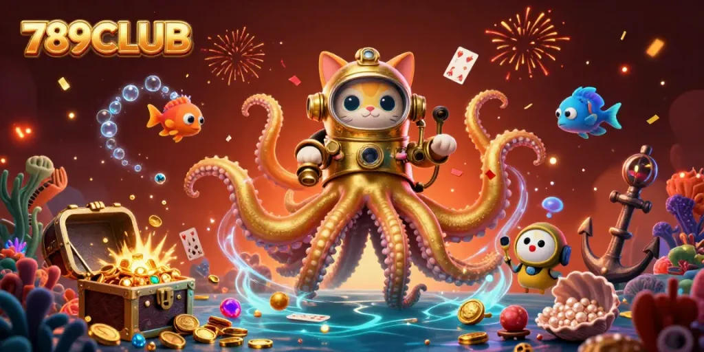 Experience thrilling gameplay in 789CLUB with a captivating underwater treasure scene.