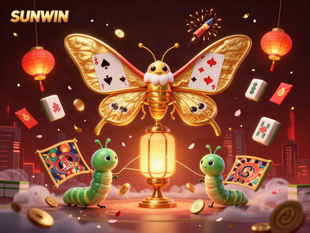 Experience thrilling gaming adventures with SUNWIN, showcasing vibrant casino elements and enchanting characters.
