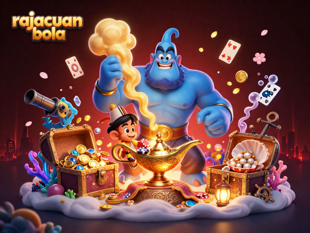Engage in thrilling gameplay at rajacuan bola with an explosion of colorful casino elements.