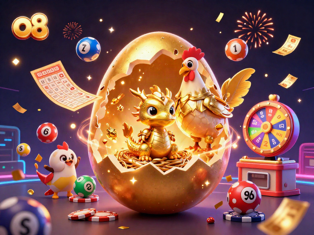 Engage with the thrilling world of o8's casino games featuring a golden dragon and vibrant game elements.