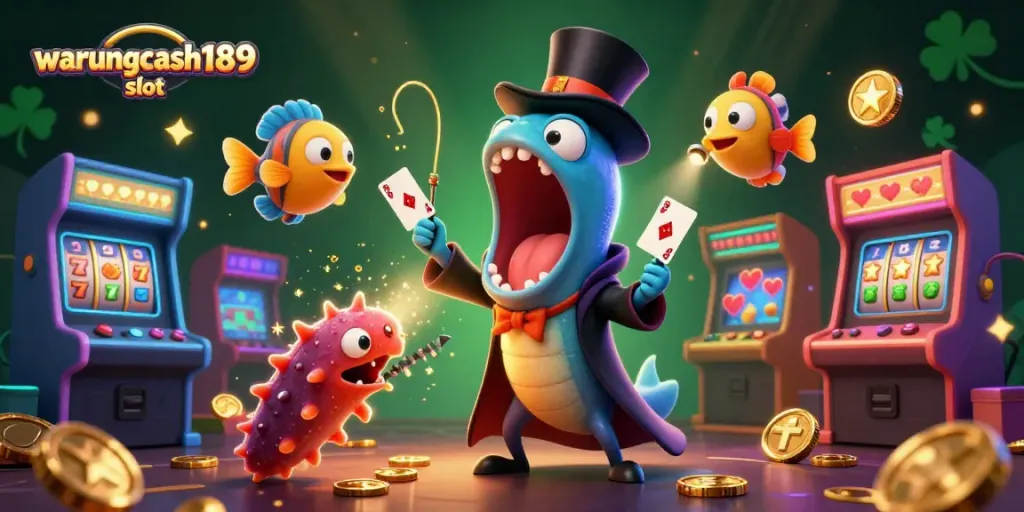 Experience excitement with warungcash189 slot featuring a bioluminescent eel magician, anglerfish spotlight, and sea cucumber act.