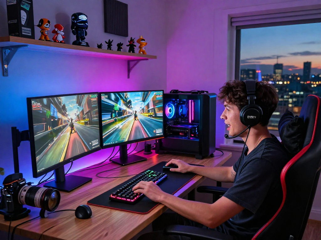 Pengalaman bermain bos88 dengan gamer antusias di ruang modern