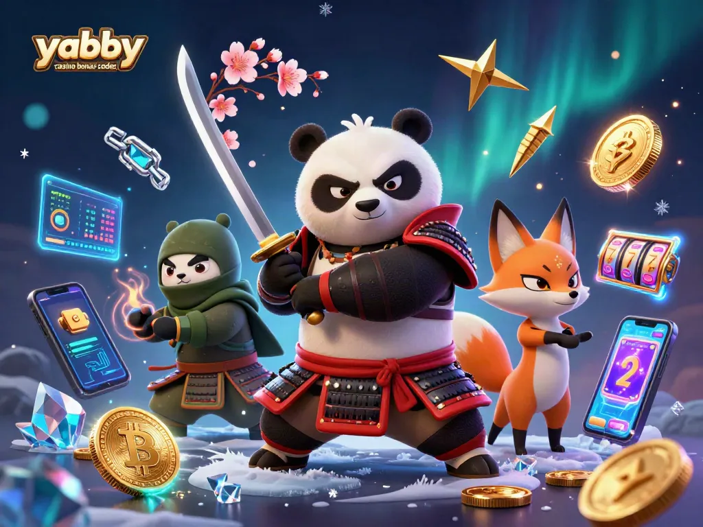 Exciting illustration showcasing yabby casino bonus codes with animated characters and vivid casino elements.