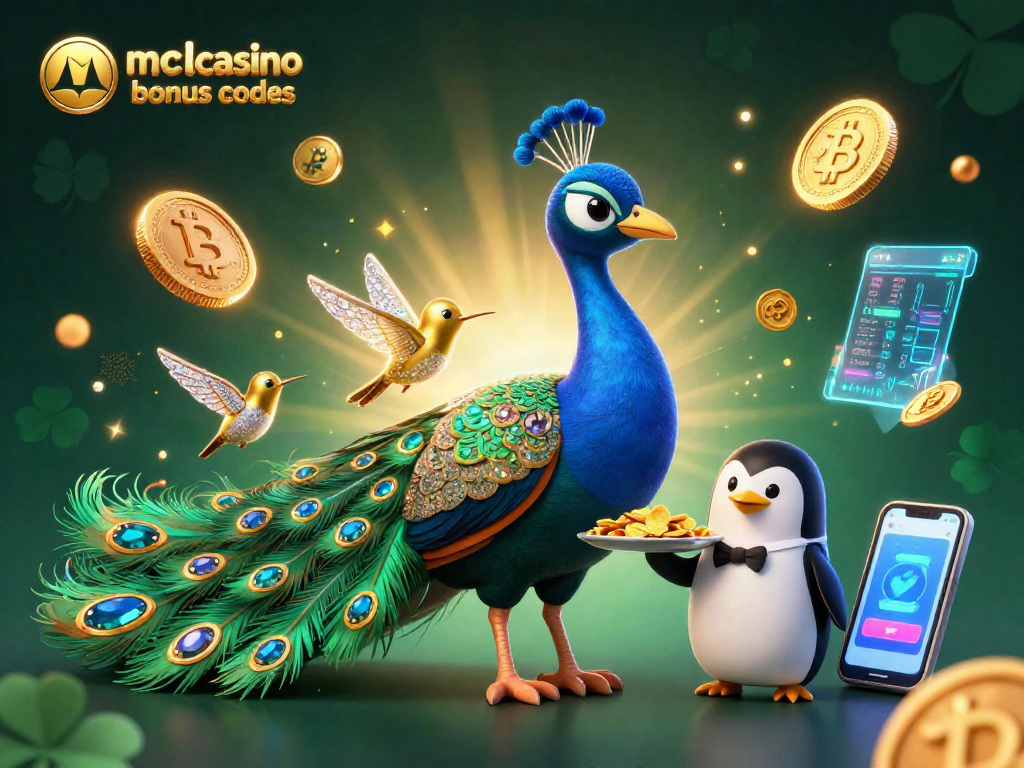 Utilize McLuck casino bonus codes for the best rewards, featuring a vibrant 3D casino scene.