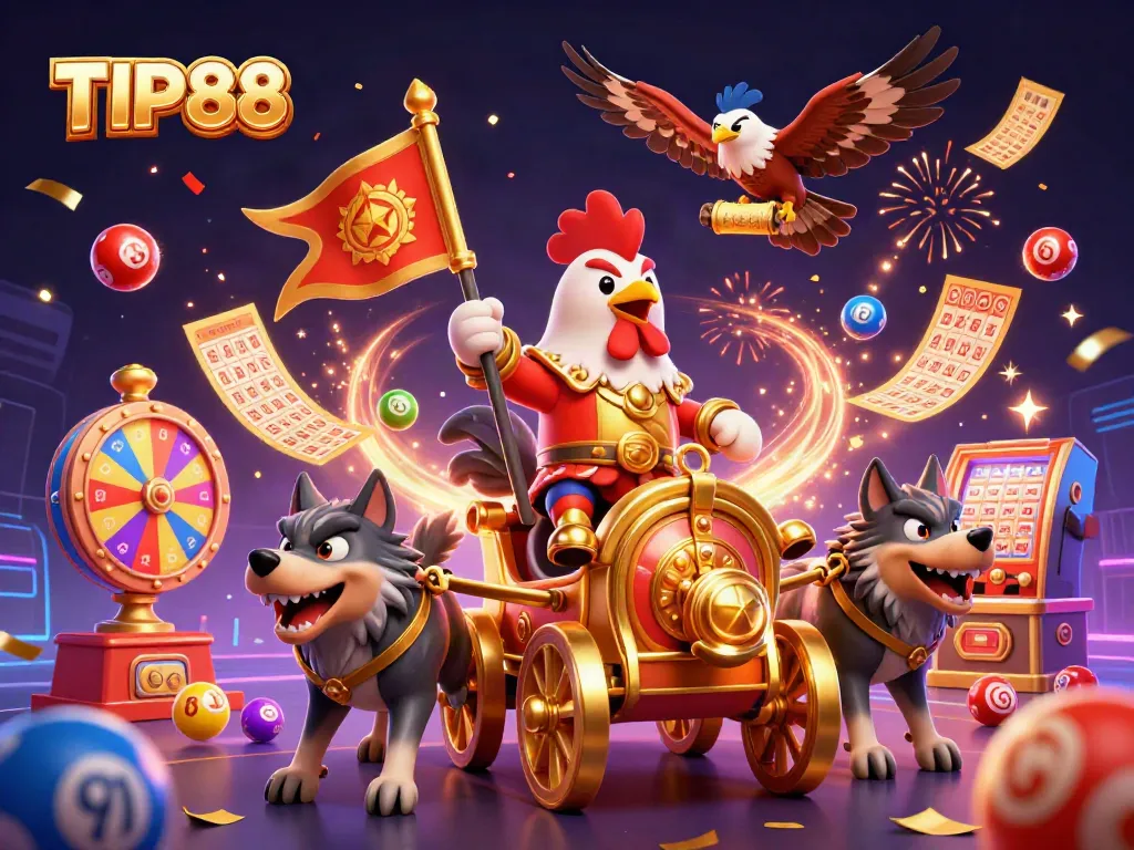 Experience winning moments with TIP88's vibrant casino atmosphere showcasing thrilling gameplay elements.