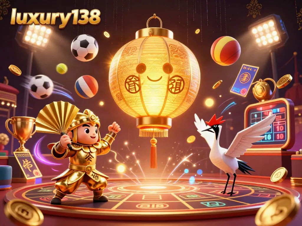 Menangkan taruhan di luxury138 dengan suasana kasino yang cerah dan penuh simbol keberuntungan.