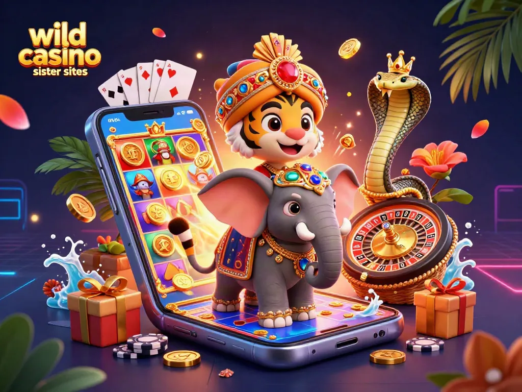 Experience thrilling wins with wild casino sister sites showcasing vibrant games and colorful characters.